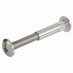 Hafele Montabent Bağlantı Vidası 46-56mm, Nikel Kaplama (100 Adet)