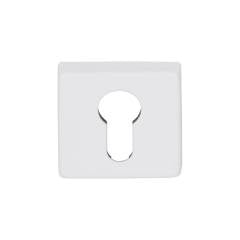 Hafele Kare Barelli Kapı Kolu Rozeti 50mm, Beyaz Renk