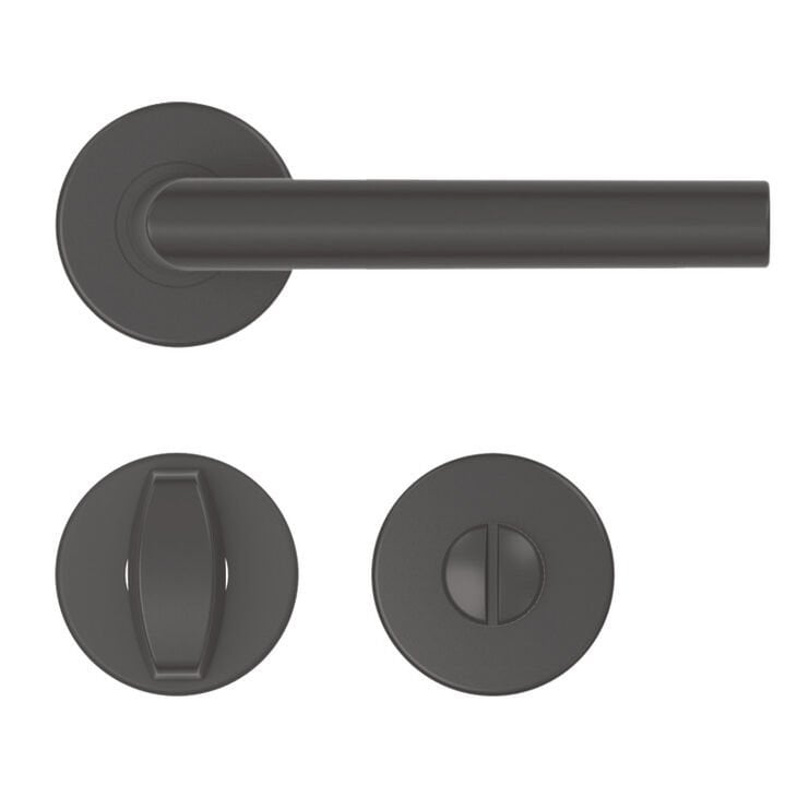 Hafele HERMA Kol seti (WC) mat siyah