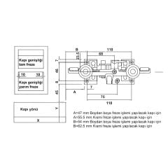 Hafele Kayar Kapı Sistemi Hidden 1150mm