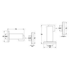 Hafele Manyetik Kapı Tutucu  4kg Paslanmaz Çelik