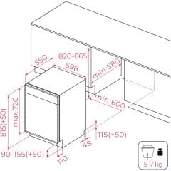 - Dfı 46710 Eu Wh - Tam Ankastre Dijital Ekranlı Bulaşık Makinesi - 5 Programlı 12 Kişilik - 60 cm - 114270035