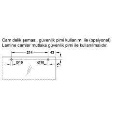 Hafele Slıdo D-Li12 80F Cam Kayar Kapı Seti Yavaşlatıcılı Gümüş Renkli
