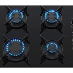 - GBE 64002 KBC BK (E4) - Ankastre Cam Gazlı Ocak - Lama Izgara - Siyah - 60 cm - 112580050