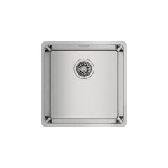 BE LINEA RS15 40.40 Tezgahaltı Eviye Paslanmaz Çelik 40 cm Gri Renkli Tek Hazneli 115000007