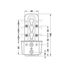 Hafele Montaj Plakası, Galvaniz