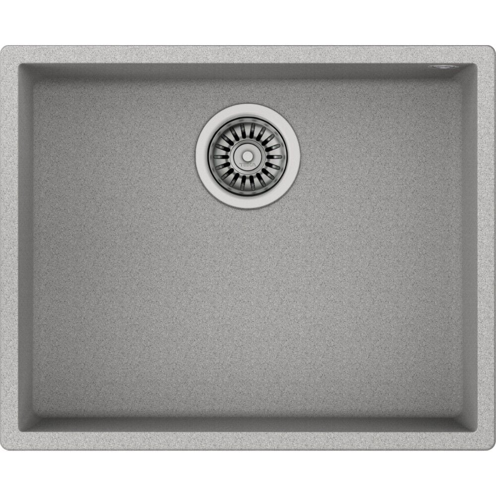 SQUARE 50.40 TG Stone Grey Tezgahaltı Granit Eviye Gri 50 cm Dayanıklı Yüzey