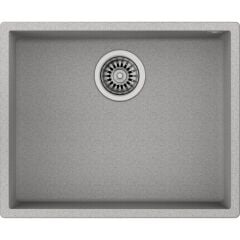SQUARE 50.40 TG Stone Grey Tezgahaltı Granit Eviye Gri 50 cm Dayanıklı Yüzey