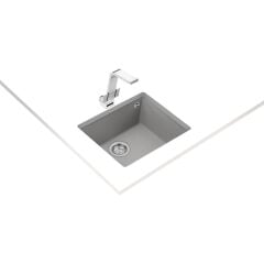 SQUARE 50.40 TG Stone Grey Tezgahaltı Granit Eviye Gri 50 cm Dayanıklı Yüzey