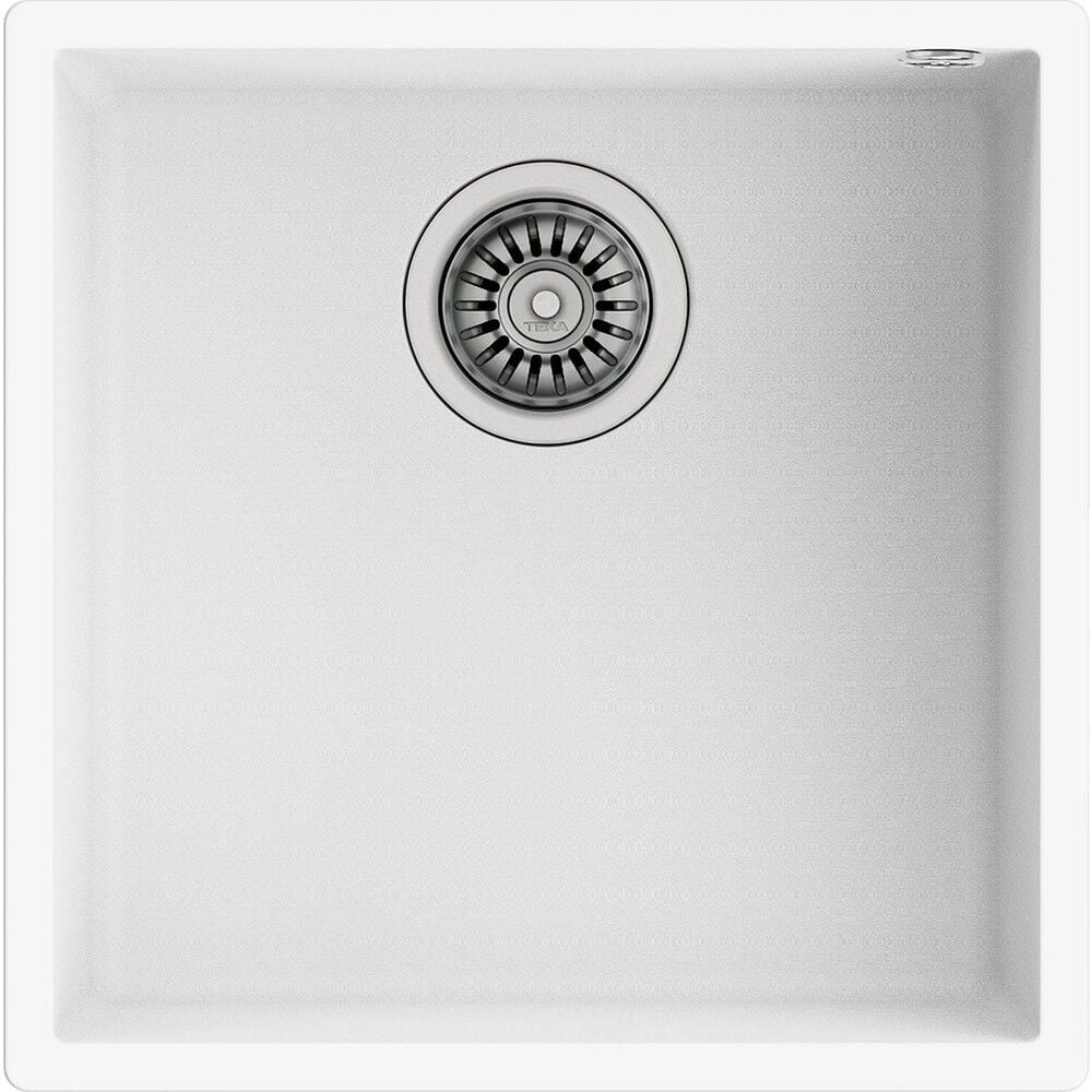 SQUARE 40.40 TG ARTIC WHITE Tezgahaltı Granit Eviye Damlalıksız Beyaz 40 cm 115230029