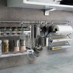Hafele Treno Set 3 Tezgah Arası Aksesuar 100cm Krom Renk