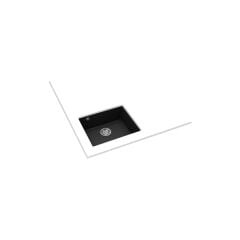 - CAVE 49.50 B-TQ BLACK - Tezgahaltı Granit Eviye - Siyah - 49 cm - 115250000