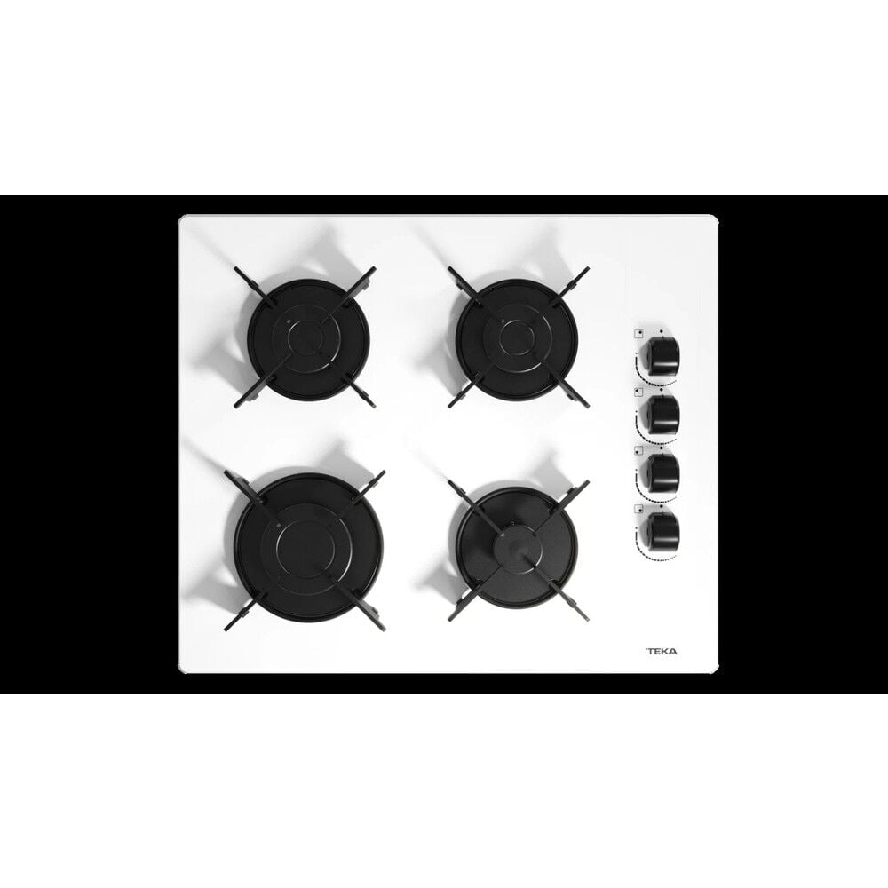 Peramics Teka - GBE 64002 KBC WH (E4) - Ankastre Cam Gazlı Ocak - Lama Izgara - Beyaz - 60 cm - 112580050