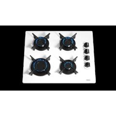 Peramics Teka - GBE 64002 KBC WH (E4) - Ankastre Cam Gazlı Ocak - Lama Izgara - Beyaz - 60 cm - 112580050
