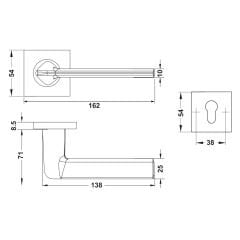 Hafele PEAK Kol seti (barelli) m.siyah