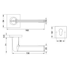 Hafele PEAK Kol seti (wc) m.siyah