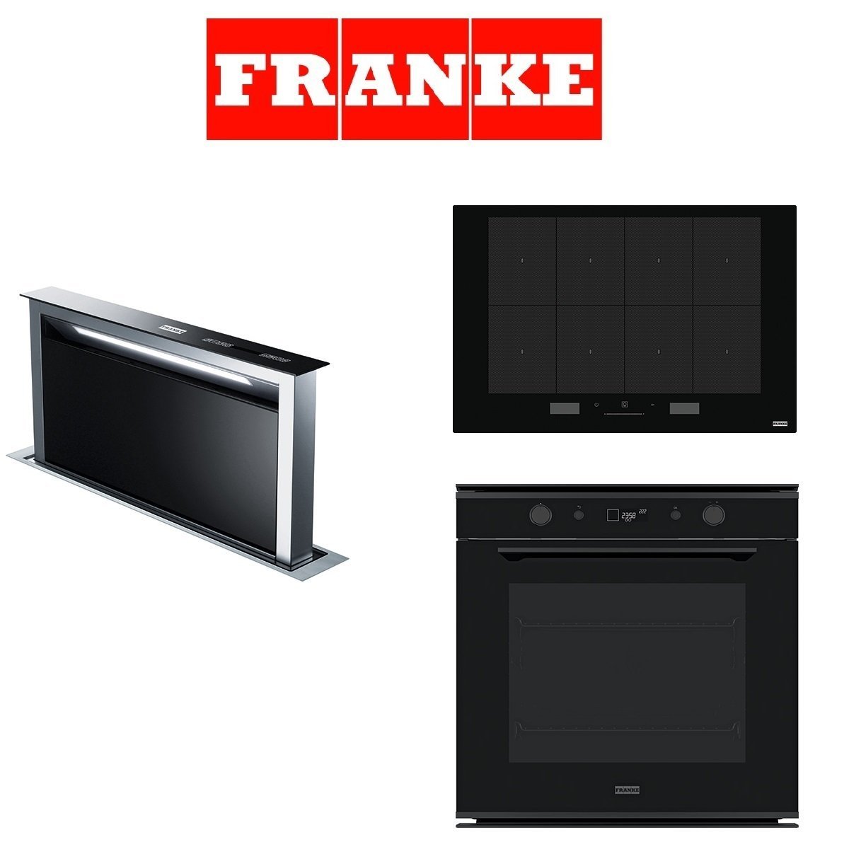 Franke Üçlü Ankastre Set, Mythos Pyrolytic Black