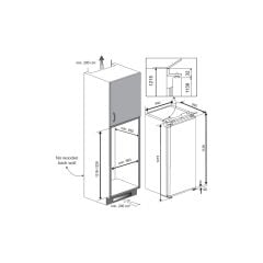 Tkı4 235 Eu 198 Litre 122 cm Tam Ankastre Tek Kapılı Buzdolabı