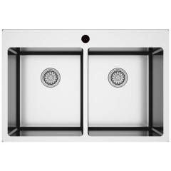 Hafele Novara13 Eviye Seti 750x505mm Paslanmaz Çelik Parlak
