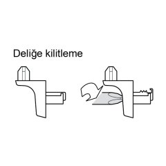Hafele Raf Pimi Kilitli 4,8mm 75kg (100 Adet), Nikel