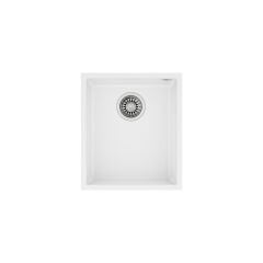 SQUARE 34.40 TG ARTIC WHITE Tezgahaltı Granit Eviye Beyaz 34 cm 115230034