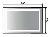 Hafele MIRAGE PLUS LED Banyo Aynası Buğu Çözücülü