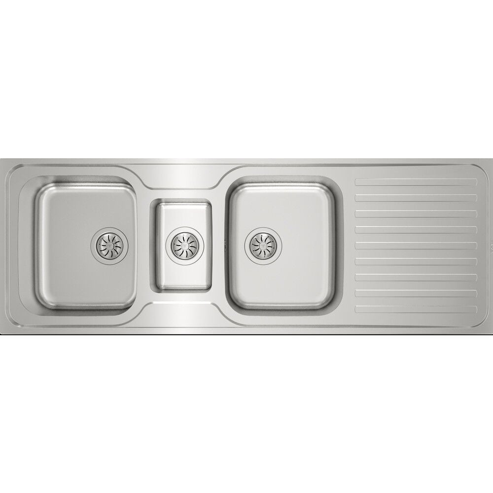 - Classic 2½b 1d 140 cm 2,5 Gözlü Damlalıklı Paslanmaz Çelik Evye – 10119081