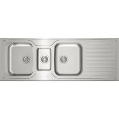 - Classic 2½b 1d 140 cm 2,5 Gözlü Damlalıklı Paslanmaz Çelik Evye – 10119081