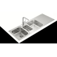 - Classic 2½b 1d 140 cm 2,5 Gözlü Damlalıklı Paslanmaz Çelik Evye – 10119081