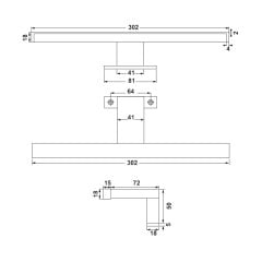 Hafele Aplik Ayna Üstü Espe  4000K Beyaz Renk
