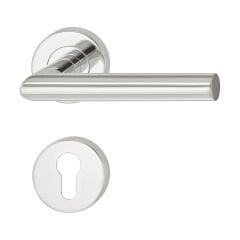 Hafele Kapı kol seti PC 8mm pas.çel parlak