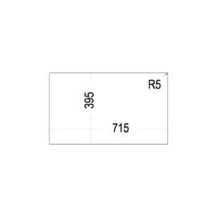 SQUARE 72.40 TG BLACK Tezgahaltı Granit Eviye Siyah 72 cm Dayanıklı Yüzey Özellikli 115230015