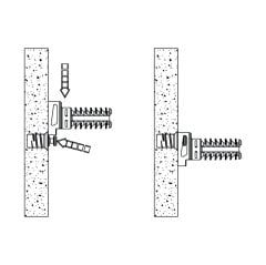 Hafele FLY Yaylı Mil  Bastırılarak Ø 5mm