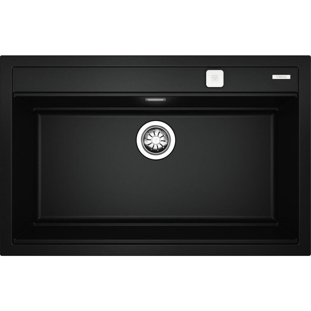 - Nova 80 Ws-Tg Black - Ankastre Kumanda Sifonlu Granit Eviye - Siyah - 79 cm - 115230057
