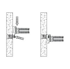 Hafele FLY Yaylı Mil Vidalanarak Ø 5mm