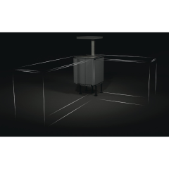 Hafele Elektrikli Köşe Kiler Sistemi Qanto 2 Tepsili Antrasit