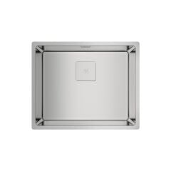 FLEXLINEA RS15 50.40 Paslanmaz Çelik Tezgahaltı Eviye Gri 50 cm Modern Şekil 115000012