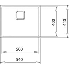 FLEXLINEA RS15 50.40 Paslanmaz Çelik Tezgahaltı Eviye Gri 50 cm Modern Şekil 115000012