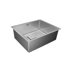 FLEXLINEA RS15 50.40 Paslanmaz Çelik Tezgahaltı Eviye Gri 50 cm Modern Şekil 115000012
