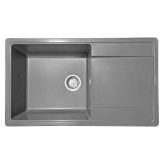 Quarstone LUSTER XL 6S Tezgah Üstü Gri Granit Evye