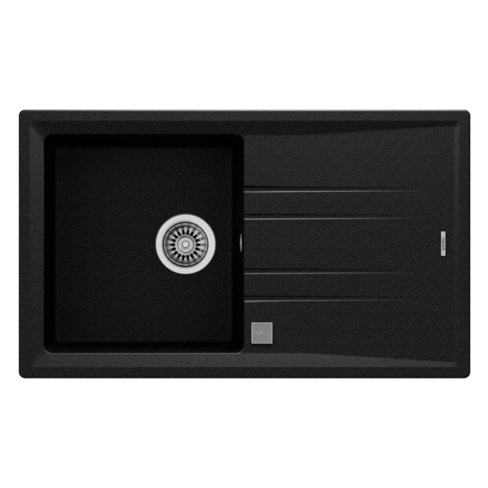- STONE 50 B-TG METALLIC BLACK - Ankastre Granit Eviye - Metalik Siyah - 86 cm - 115330017