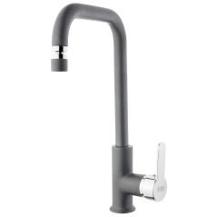 Granito Plus Eviye Bataryası Oynar Başlı Gri