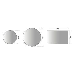 Hafele Banyo Aynası Oasis Led Buğu Çözücülü Ø600mm