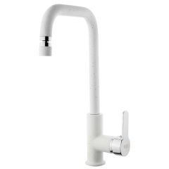 Granito Plus Eviye Bataryası Oynar Başlı Beyaz