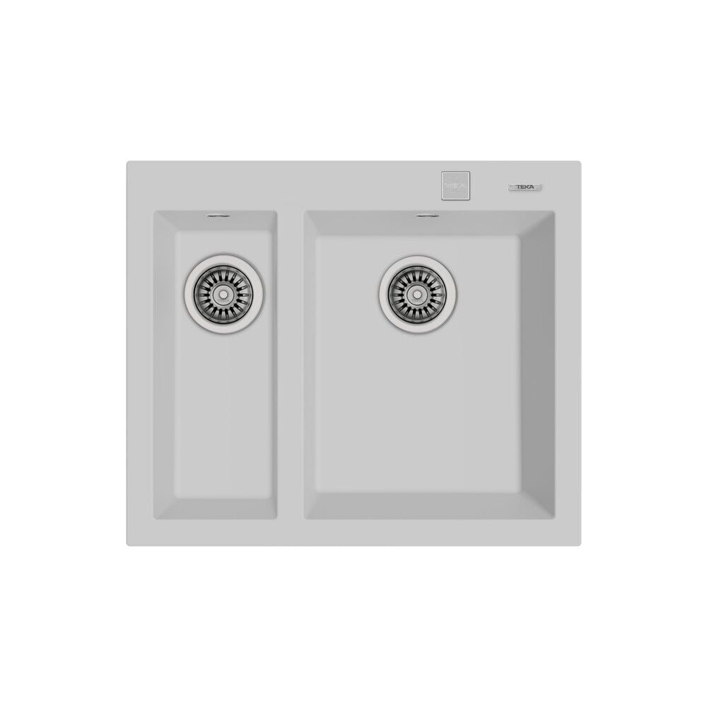 FORSQUARE 590 TG ARTIC WHITE Ankastre Kumanda Sifonlu Granit Eviye Beyaz 59 cm 115260023
