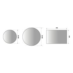 Hafele Banyo Aynası Oasis Led Buğu Çözücülü 600x800mm