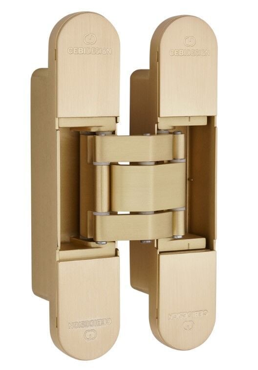 Gizli Kapı Menteşesi 135mm 80kg  Mat Pirinç