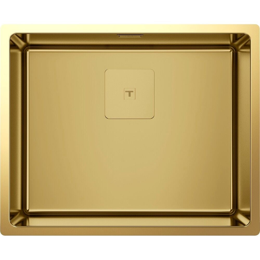 - Flexlınea Rs15 50.40 Brass M-Fx - Ankastre Tezgaha Sıfır Tezgahaltı Eviye - Pirinç - 50 Cm - 115000023