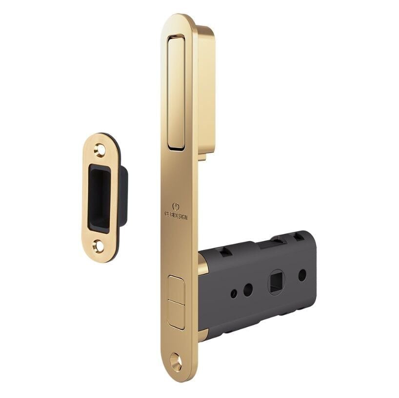 Kayar Kapı Kilidi WC Altın Parlak