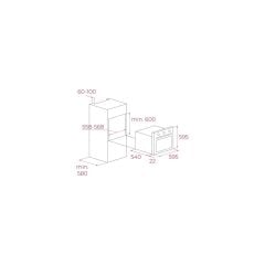 - Hak 627 Bk - Ankastre Multifonksiyonel Dijital Ekranlı Fırın - Gömülebilir Düğme - Siyah Cam - 65 Lt - 111020056
